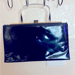 Patent leather clutch